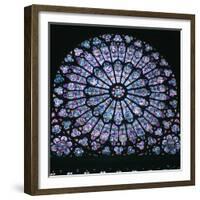 Rose window in Notre Dame, 14th century. Artist: Unknown-Unknown-Framed Giclee Print