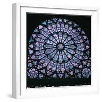 Rose window in Notre Dame, 14th century. Artist: Unknown-Unknown-Framed Giclee Print