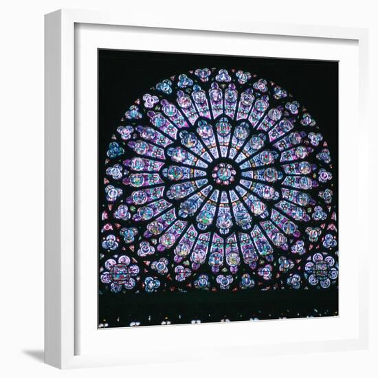 Rose window in Notre Dame, 14th century. Artist: Unknown-Unknown-Framed Giclee Print