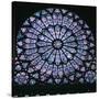 Rose window in Notre Dame, 14th century. Artist: Unknown-Unknown-Stretched Canvas