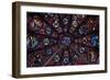 Rose Window, North Transept of the Primatial Cathedral of Saints John Baptist and Stephen-null-Framed Giclee Print