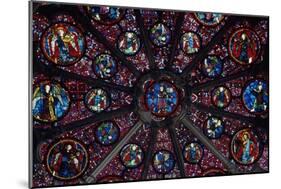 Rose Window, North Transept of the Primatial Cathedral of Saints John Baptist and Stephen-null-Mounted Giclee Print