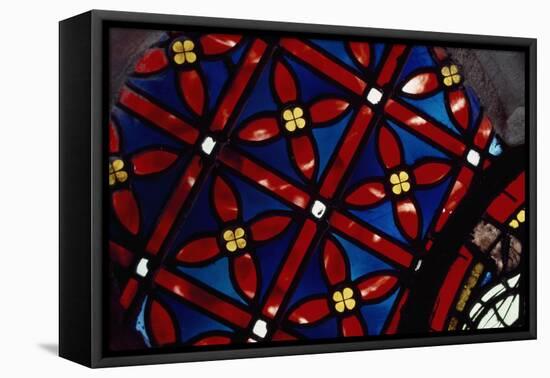 Rose Window, North Transept of the Primatial Cathedral of Saints John Baptist and Stephen-null-Framed Stretched Canvas