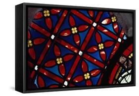 Rose Window, North Transept of the Primatial Cathedral of Saints John Baptist and Stephen-null-Framed Stretched Canvas