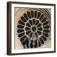 Rose Window, Notre-Dame Cathedral-null-Framed Giclee Print