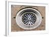 Rose Window of Crema Cathedral-null-Framed Giclee Print