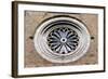 Rose Window of Crema Cathedral-null-Framed Giclee Print