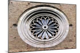 Rose Window of Crema Cathedral-null-Mounted Giclee Print