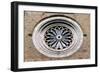 Rose Window of Crema Cathedral-null-Framed Giclee Print