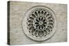 Rose Window on Facade of Cathedral of St Benedict-null-Stretched Canvas