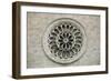 Rose Window on Facade of Cathedral of St Benedict-null-Framed Giclee Print