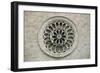 Rose Window on Facade of Cathedral of St Benedict-null-Framed Giclee Print