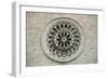 Rose Window on Facade of Cathedral of St Benedict-null-Framed Giclee Print