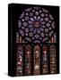 Rose Window, Stained Glass Windows in North Transept, Chartres Cathedral, UNESCO World Heritage Sit-Nick Servian-Stretched Canvas