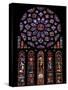 Rose Window, Stained Glass Windows in North Transept, Chartres Cathedral, UNESCO World Heritage Sit-Nick Servian-Stretched Canvas