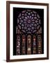 Rose Window, Stained Glass Windows in North Transept, Chartres Cathedral, UNESCO World Heritage Sit-Nick Servian-Framed Photographic Print