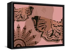 Rose Wine Blush-Belen Mena-Framed Stretched Canvas