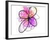 Rose Yellow Abstract Brush Splash Flower II-Irena Orlov-Framed Art Print