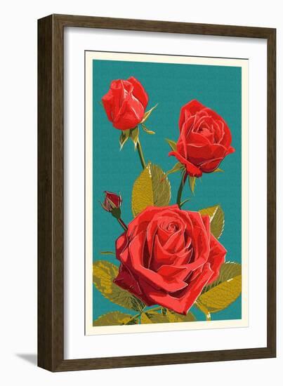 Rose-Lantern Press-Framed Art Print