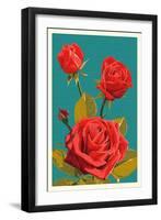 Rose-Lantern Press-Framed Art Print