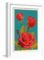 Rose-Lantern Press-Framed Art Print