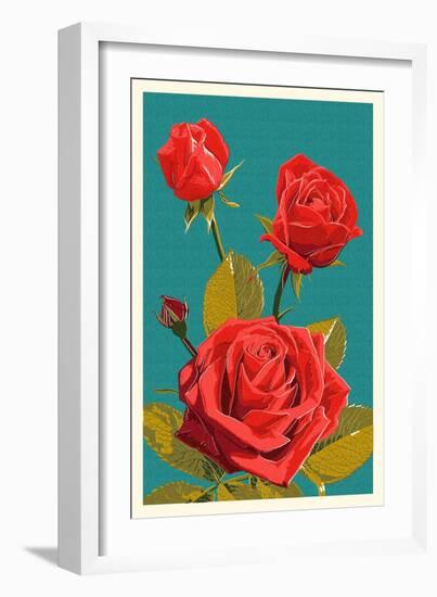 Rose-Lantern Press-Framed Art Print