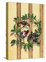 Rosebreasted Grosbeaks-Charlsie Kelly-Stretched Canvas