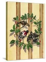 Rosebreasted Grosbeaks-Charlsie Kelly-Stretched Canvas