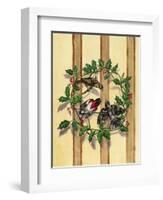 Rosebreasted Grosbeaks-Charlsie Kelly-Framed Giclee Print