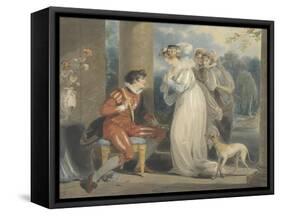 Rosebud, or the Judgement of Paris, 1791 (W/C and Bodycolour over Graphite on Paper)-Richard Westall-Framed Stretched Canvas