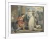 Rosebud, or the Judgement of Paris, 1791 (W/C and Bodycolour over Graphite on Paper)-Richard Westall-Framed Giclee Print