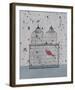 Rosebud Wallpaper-Charlotte Hardy-Framed Giclee Print