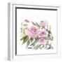 Rosebud Watercolor II-Victoria Borges-Framed Art Print