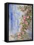 Rosebush and Glass-Li Bo-Framed Stretched Canvas
