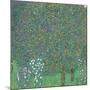 Rosebushes under the Trees-Gustav Klimt-Mounted Giclee Print