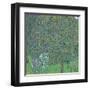 Rosebushes Under the Trees-Gustav Klimt-Framed Art Print