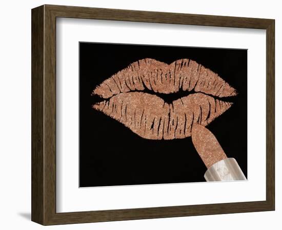 Rosegold Kiss-Tina Lavoie-Framed Giclee Print