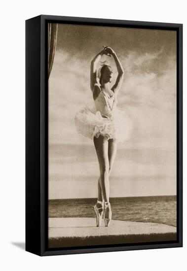 Rosella Hightower in Swan Lake, from 'Grand Ballet De Monte-Carlo', 1949 (Photogravure)-French Photographer-Framed Stretched Canvas
