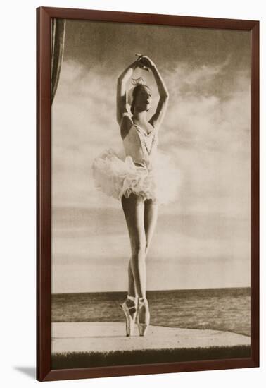 Rosella Hightower in Swan Lake, from 'Grand Ballet De Monte-Carlo', 1949 (Photogravure)-French Photographer-Framed Giclee Print