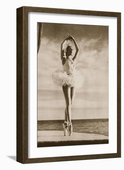 Rosella Hightower in Swan Lake, from 'Grand Ballet De Monte-Carlo', 1949 (Photogravure)-French Photographer-Framed Giclee Print