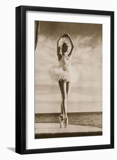 Rosella Hightower in Swan Lake, from 'Grand Ballet De Monte-Carlo', 1949 (Photogravure)-French Photographer-Framed Giclee Print