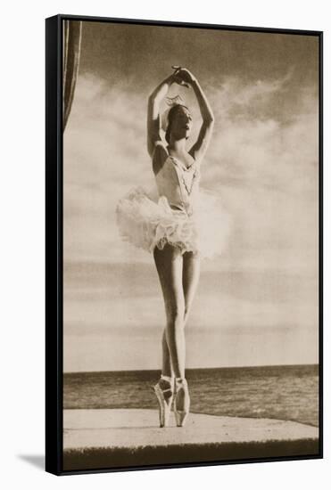 Rosella Hightower in Swan Lake, from 'Grand Ballet De Monte-Carlo', 1949 (Photogravure)-French Photographer-Framed Stretched Canvas