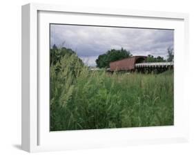 Roseman Covered Bridge, Iowa, USA-null-Framed Premium Photographic Print