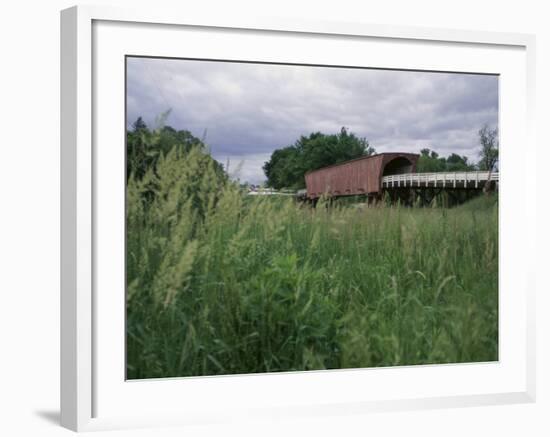 Roseman Covered Bridge, Iowa, USA-null-Framed Photographic Print