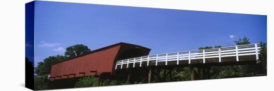 Roseman Covered Bridge, Madison County, Iowa, USA-null-Stretched Canvas