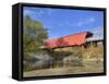 Roseman Covered Bridge Spans Middle River, Built in 1883, Madison County, Iowa, Usa-Jamie & Judy Wild-Framed Stretched Canvas