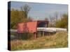 Roseman Covered Bridge Spans Middle River, Built in 1883, Madison County, Iowa, Usa-Jamie & Judy Wild-Stretched Canvas