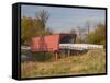 Roseman Covered Bridge Spans Middle River, Built in 1883, Madison County, Iowa, Usa-Jamie & Judy Wild-Framed Stretched Canvas