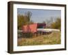 Roseman Covered Bridge Spans Middle River, Built in 1883, Madison County, Iowa, Usa-Jamie & Judy Wild-Framed Photographic Print