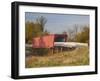 Roseman Covered Bridge Spans Middle River, Built in 1883, Madison County, Iowa, Usa-Jamie & Judy Wild-Framed Photographic Print